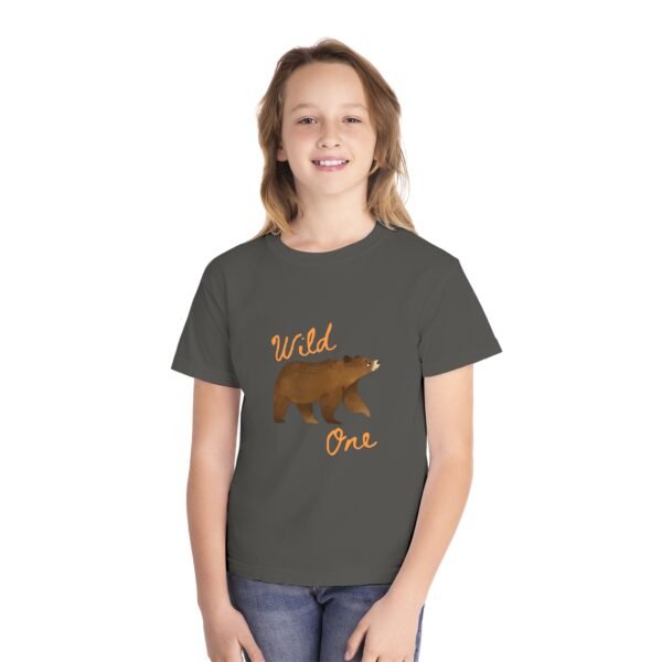 Wild One Youth Tee - Cute Bear Graphic T-Shirt for Kids