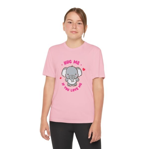 Youth Elephant Graphic Tee - "Hug Me If You Love Me"