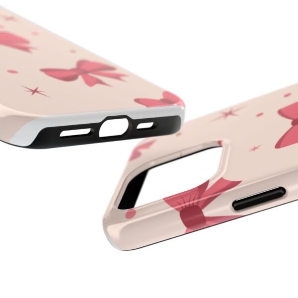 Chic Bow Phone Case, Stylish Phone Cover, Gift for Her, Trendy Tech Accessory, Cute Bow Design, Durable Phone Case