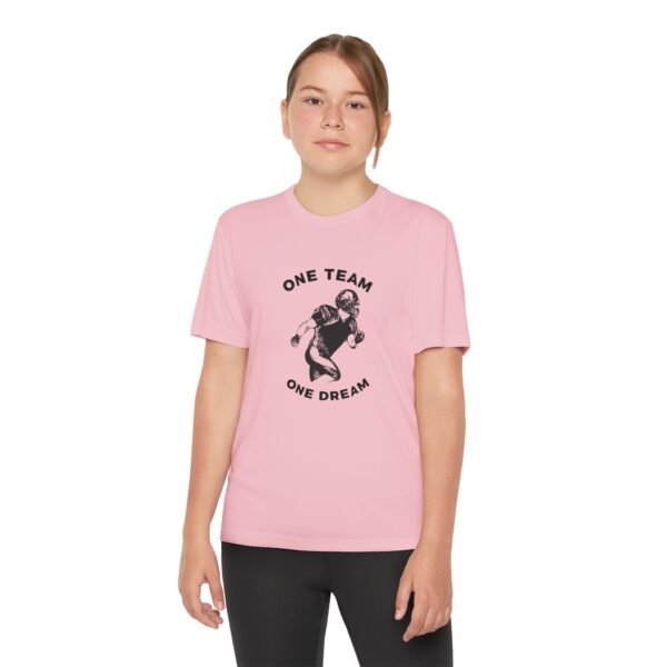 Youth Competitor Tee - One Team One Dream Football Shirt for Young Athletes