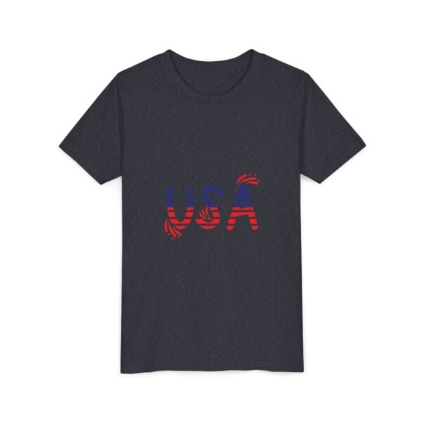 Patriotic Youth Short Sleeve Tee - USA Design for Fourth of July & Independence Day Celebrations
