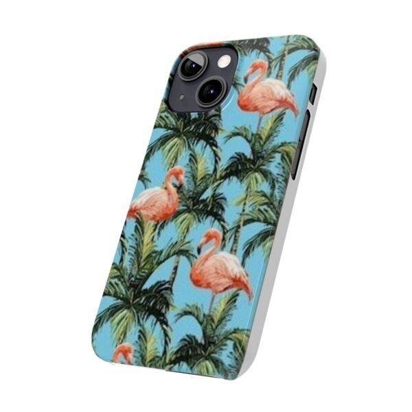 Tropical Flamingo Phone Case, Slim Case, Beach Vibes, Summer Accessory, Gift for Her, Travel Lover, Phone Accessories