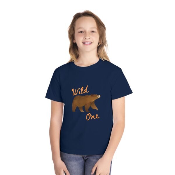 Wild One Youth Tee - Cute Bear Graphic T-Shirt for Kids