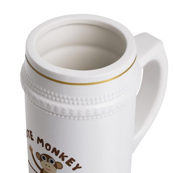Cute Monkey Beer Stein Mug | Fun Gift for Beer Lovers, Unique Barware, Collectible Mug, Birthday, Party Favor