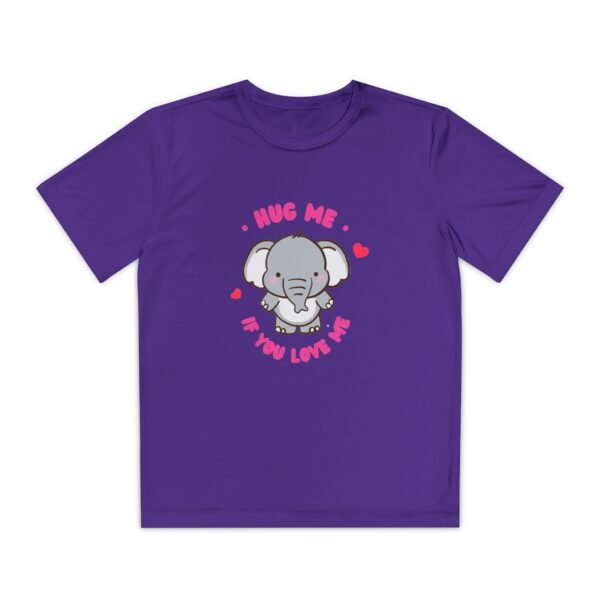 Youth Elephant Graphic Tee - "Hug Me If You Love Me"