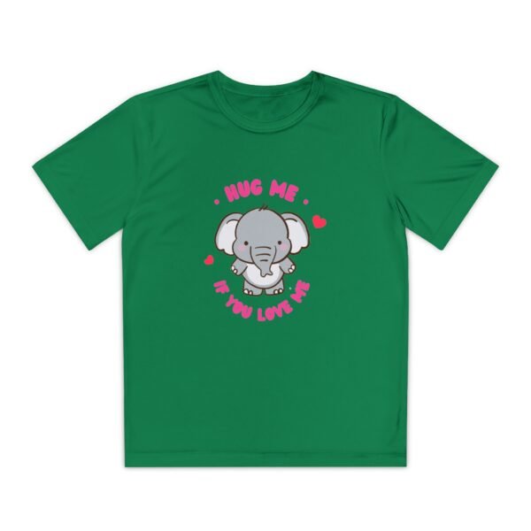 Youth Elephant Graphic Tee - "Hug Me If You Love Me"