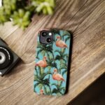 Tropical Flamingo Phone Case, Slim Case, Beach Vibes, Summer Accessory, Gift for Her, Travel Lover, Phone Accessories