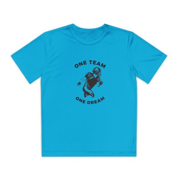 Youth Competitor Tee - One Team One Dream Football Shirt for Young Athletes