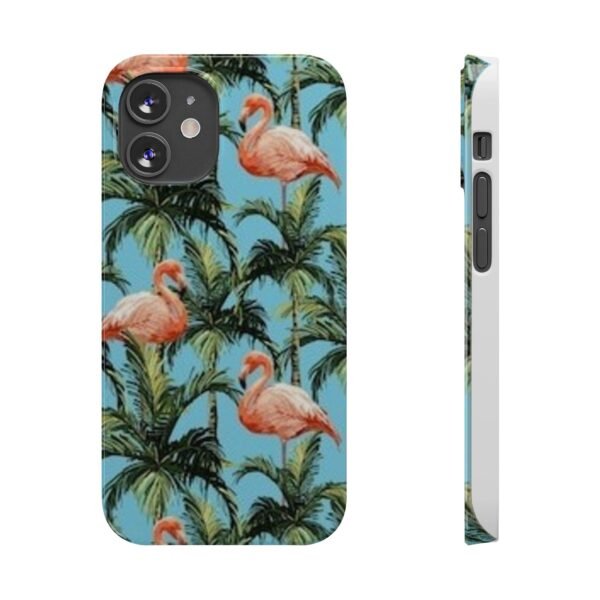 Tropical Flamingo Phone Case, Slim Case, Beach Vibes, Summer Accessory, Gift for Her, Travel Lover, Phone Accessories
