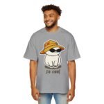 Men's Heavy Oversized Tee - Cool Cat Graphic T-Shirt