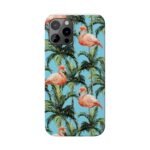Tropical Flamingo Phone Case, Slim Case, Beach Vibes, Summer Accessory, Gift for Her, Travel Lover, Phone Accessories