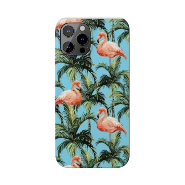 Tropical Flamingo Phone Case, Slim Case, Beach Vibes, Summer Accessory, Gift for Her, Travel Lover, Phone Accessories