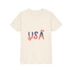 Patriotic Youth Short Sleeve Tee - USA Design for Fourth of July & Independence Day Celebrations