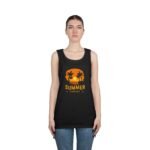 Summer Sunset Unisex Heavy Cotton Tank Top - Tropical Vibe Beachwear