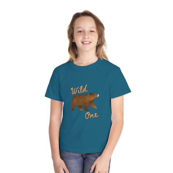 Wild One Youth Tee - Cute Bear Graphic T-Shirt for Kids
