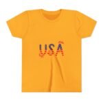 Patriotic Youth Short Sleeve Tee - USA Design for Fourth of July & Independence Day Celebrations