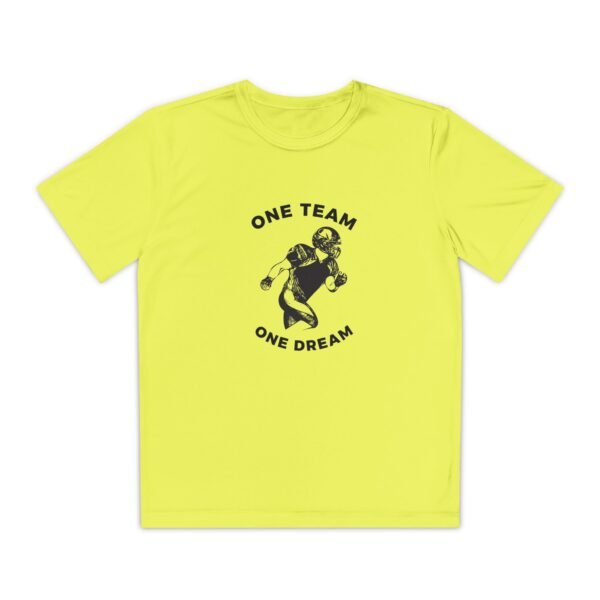 Youth Competitor Tee - One Team One Dream Football Shirt for Young Athletes