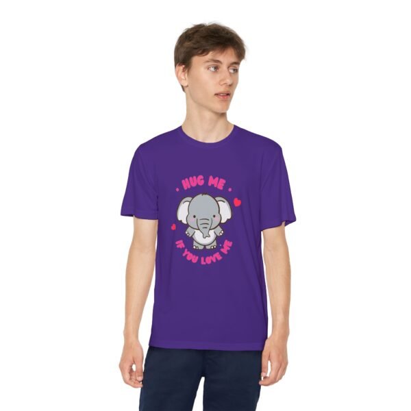 Youth Elephant Graphic Tee - "Hug Me If You Love Me"