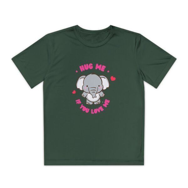 Youth Elephant Graphic Tee - "Hug Me If You Love Me"