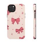 Chic Bow Phone Case, Stylish Phone Cover, Gift for Her, Trendy Tech Accessory, Cute Bow Design, Durable Phone Case