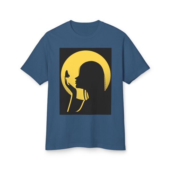 Retro Butterfly Silhouette Tee - Unisex Garment-Dyed Cotton T-Shirt