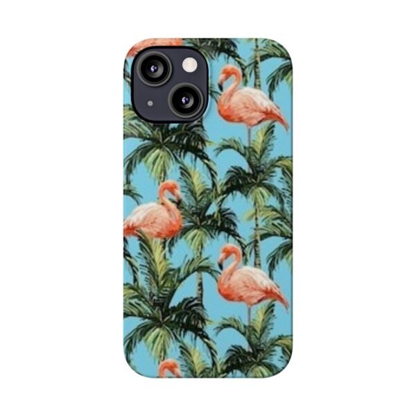 Tropical Flamingo Phone Case, Slim Case, Beach Vibes, Summer Accessory, Gift for Her, Travel Lover, Phone Accessories