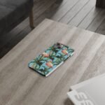 Tropical Flamingo Phone Case, Slim Case, Beach Vibes, Summer Accessory, Gift for Her, Travel Lover, Phone Accessories