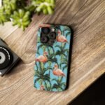 Tropical Flamingo Phone Case, Slim Case, Beach Vibes, Summer Accessory, Gift for Her, Travel Lover, Phone Accessories