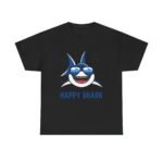 Happy Shark Unisex Heavy Cotton Tee - Fun & Casual Shark Graphic Shirt