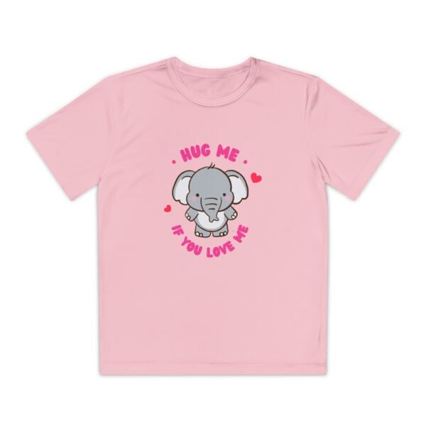 Youth Elephant Graphic Tee - "Hug Me If You Love Me"