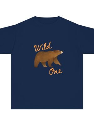 Wild One Youth Tee - Cute Bear Graphic T-Shirt for Kids