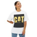 Cat-Themed Unisex Oversized Tee - Perfect for Cat Lovers