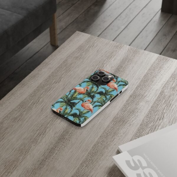 Tropical Flamingo Phone Case, Slim Case, Beach Vibes, Summer Accessory, Gift for Her, Travel Lover, Phone Accessories