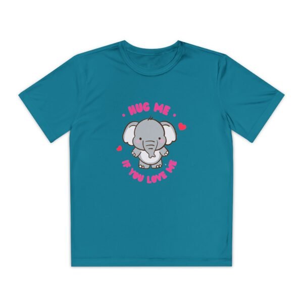 Youth Elephant Graphic Tee - "Hug Me If You Love Me"