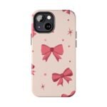 Chic Bow Phone Case, Stylish Phone Cover, Gift for Her, Trendy Tech Accessory, Cute Bow Design, Durable Phone Case