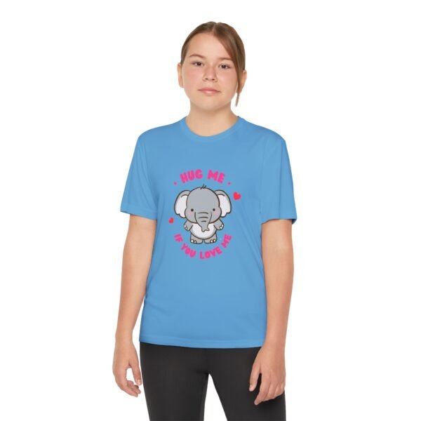 Youth Elephant Graphic Tee - "Hug Me If You Love Me"