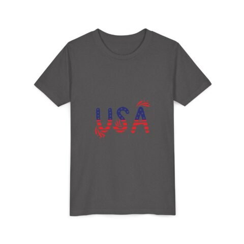 Patriotic Youth Short Sleeve Tee - USA Design for Fourth of July & Independence Day Celebrations