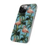 Tropical Flamingo Phone Case, Slim Case, Beach Vibes, Summer Accessory, Gift for Her, Travel Lover, Phone Accessories