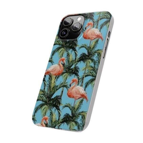 Tropical Flamingo Phone Case, Slim Case, Beach Vibes, Summer Accessory, Gift for Her, Travel Lover, Phone Accessories