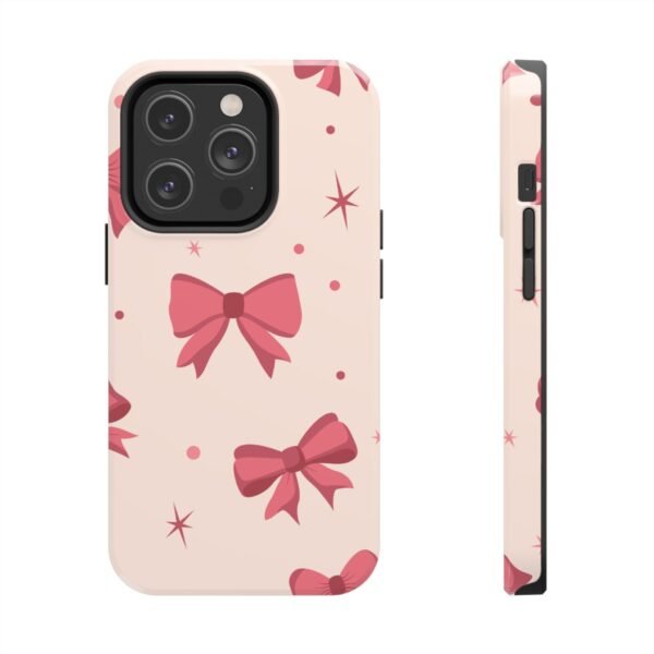 Chic Bow Phone Case, Stylish Phone Cover, Gift for Her, Trendy Tech Accessory, Cute Bow Design, Durable Phone Case