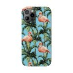 Tropical Flamingo Phone Case, Slim Case, Beach Vibes, Summer Accessory, Gift for Her, Travel Lover, Phone Accessories