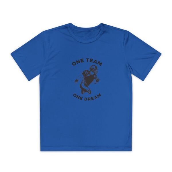 Youth Competitor Tee - One Team One Dream Football Shirt for Young Athletes