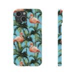 Tropical Flamingo Phone Case, Slim Case, Beach Vibes, Summer Accessory, Gift for Her, Travel Lover, Phone Accessories
