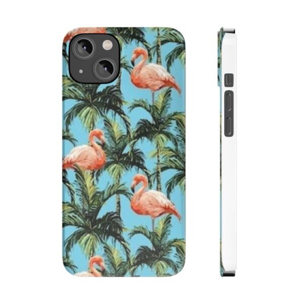 Tropical Flamingo Phone Case, Slim Case, Beach Vibes, Summer Accessory, Gift for Her, Travel Lover, Phone Accessories