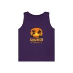 Summer Sunset Unisex Heavy Cotton Tank Top - Tropical Vibe Beachwear