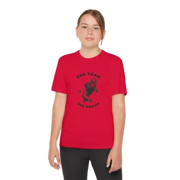 Youth Competitor Tee - One Team One Dream Football Shirt for Young Athletes