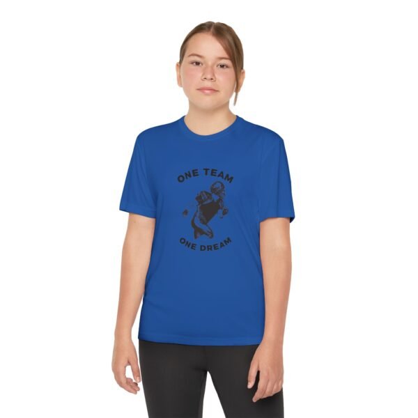 Youth Competitor Tee - One Team One Dream Football Shirt for Young Athletes