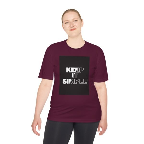 Unisex Moisture Wicking Tee - 'Keep It Simple' Workout Shirt