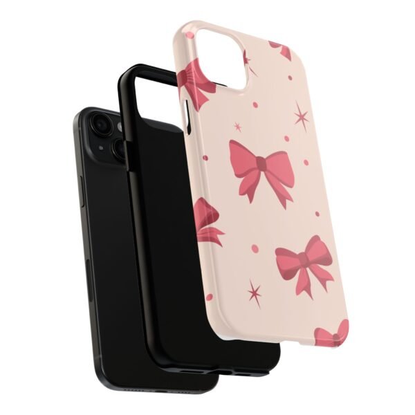 Chic Bow Phone Case, Stylish Phone Cover, Gift for Her, Trendy Tech Accessory, Cute Bow Design, Durable Phone Case