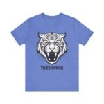 Tiger Power Unisex Jersey Tee - Bold Graphic T-Shirt for Animal Lovers